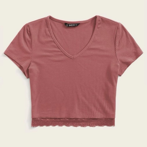 SHEIN Pink crop top - Picture 10 of 12